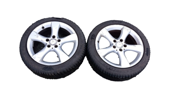 📞 2 CERCHI IN LEGA RUOTE PNEUMATICI MERCEDES CLASSE B 225/45 R17 5 FORI