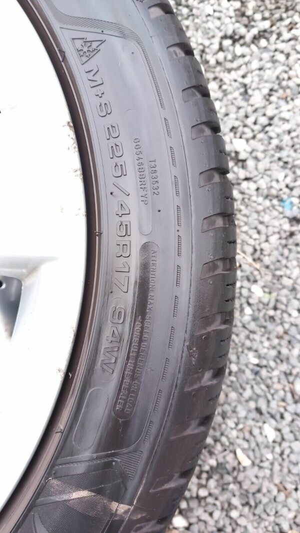 📞 2 CERCHI IN LEGA RUOTE PNEUMATICI MERCEDES CLASSE B 225/45 R17 5 FORI - immagine 5