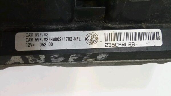 46760606 CENTRALINA MOTORE ECU FIAT PUNTO 188 1,2 BENZINA  188 1999 AL 2010 - immagine 6