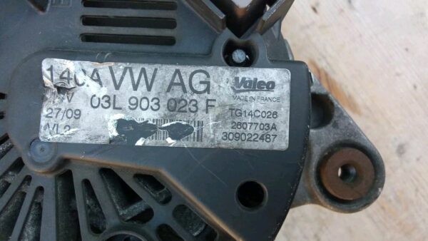 03L903023F 2607703A ALTERNATORE GENERATORE VW VOLKSWAGEN GOLF VI 6 DIESEL - immagine 6