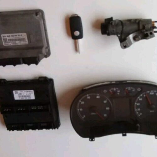 03E906023B KIT STRUMENTI CENTRALINA CHIAVE VOLKSWAGEN POLO 9N BENZINA  2001 -09