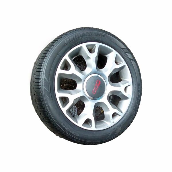 195 / 50 R16 SET 4 RUOTE CERCHI LEGA GOMME PNEUMATICI ORIGINALI FIAT 500 SPORT - immagine 6