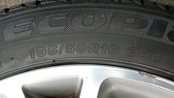 195 / 50 R16 SET 4 RUOTE CERCHI LEGA GOMME PNEUMATICI ORIGINALI FIAT 500 SPORT - immagine 10