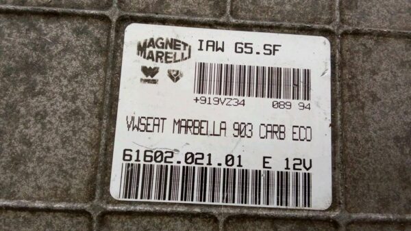 6160202101 VW CENTRALINA MOTORE DIESEL SEAT MARBELLA 900 1 SERIE - immagine 3